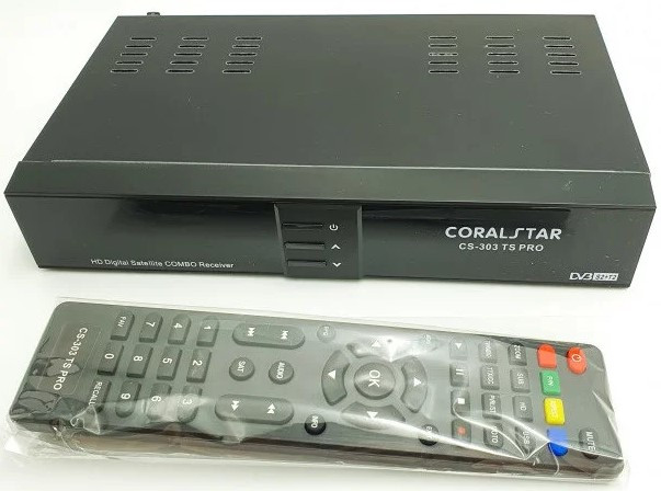 Тюнер, приставка, декодер, ресивер супутниковий Coralstar CS-303 TS PRO Satellite T2 6895