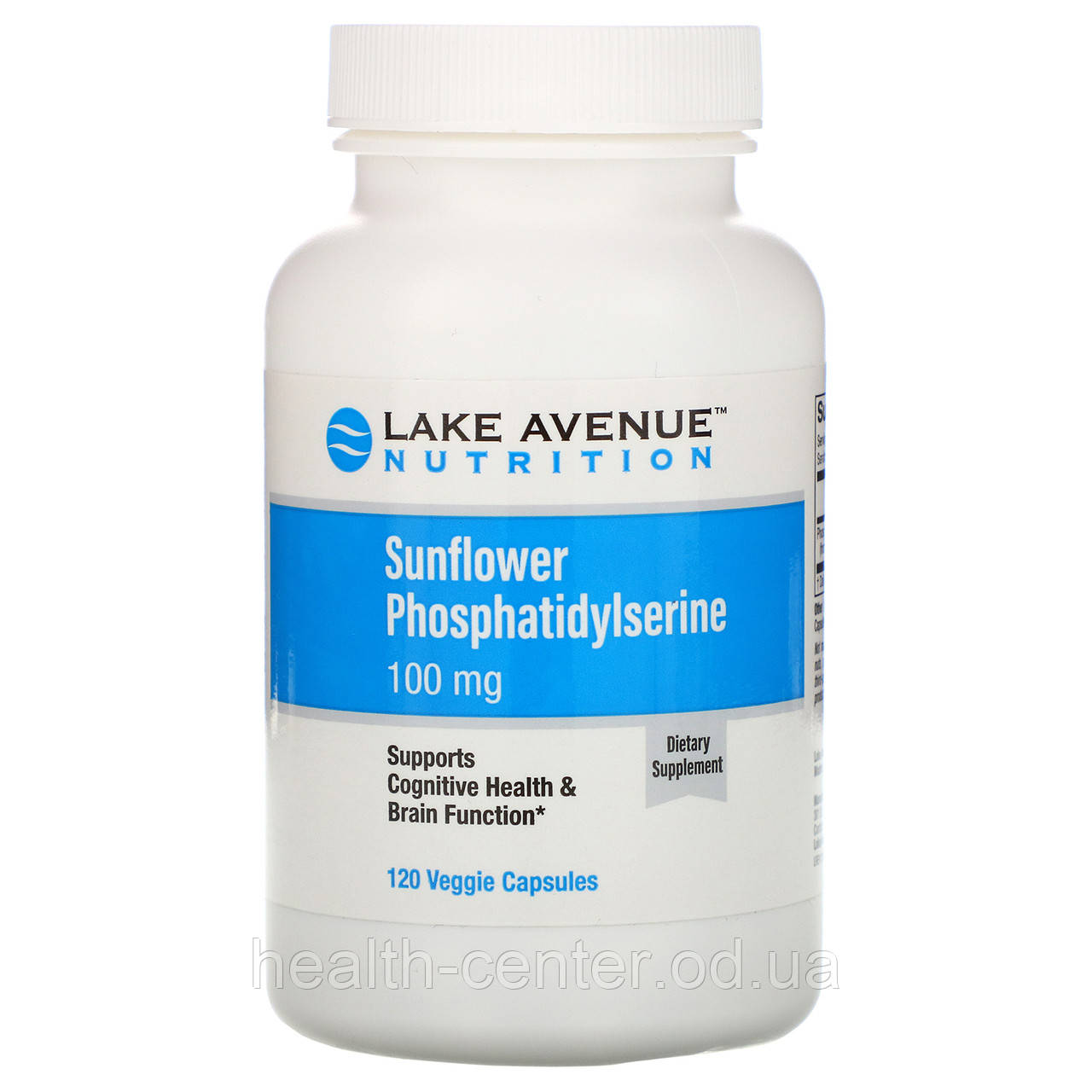 Фосфатидилсерин 100 мг 120 капс захист мозку від старіння Lake Avenue Nutrition USA