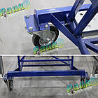 Драбина платформова Н 4500 мм, складська драбина з перилами, монтажні сходи, фото 8