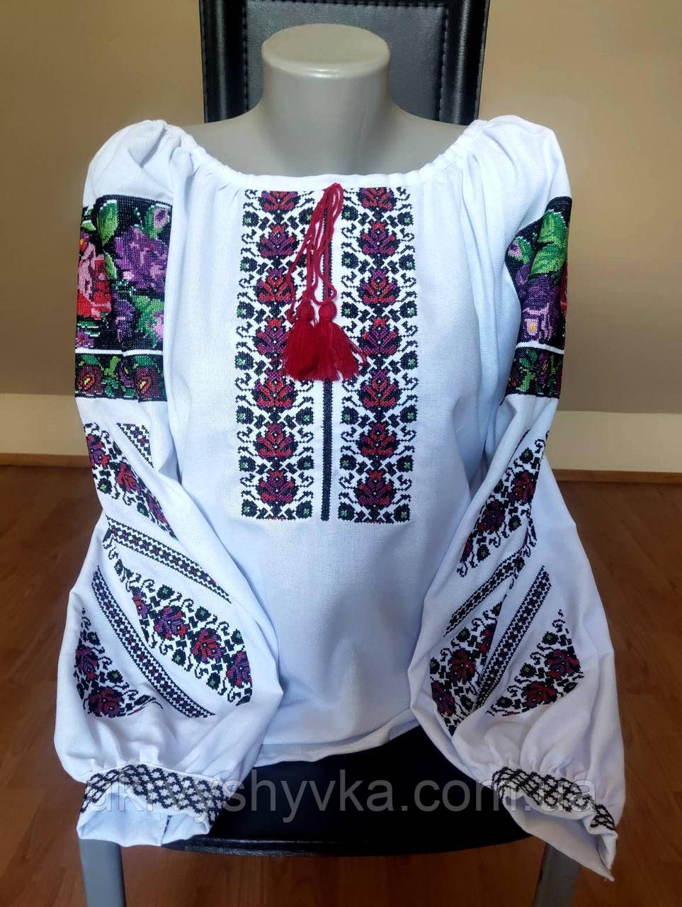 Борщівська вишиванка "Троянда", фото 1