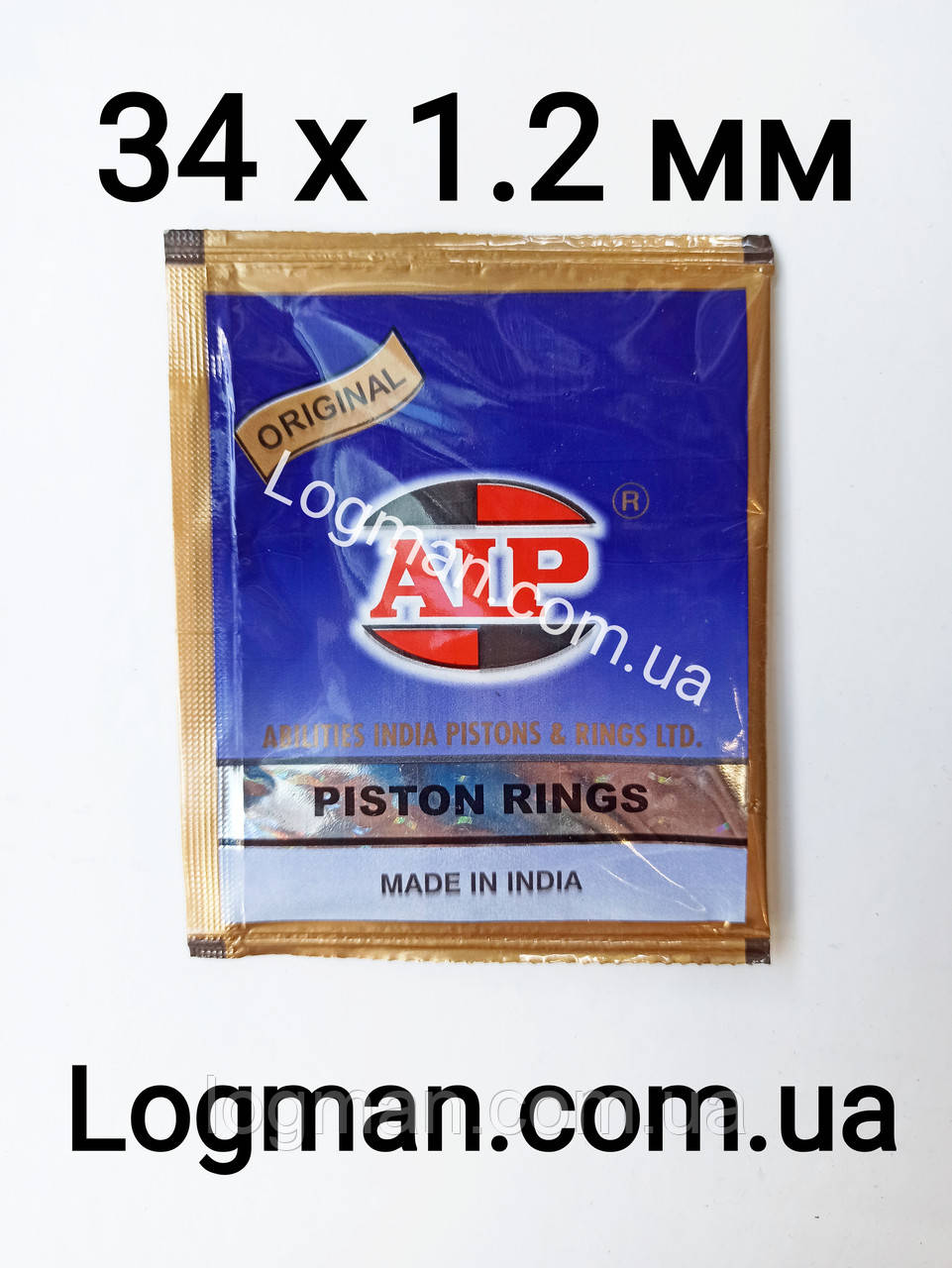 Кільце поршневе AIP 34x1.2 мм