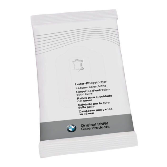 Серветки для догляду за шкірою BMW Genuine Car Interior Leather Cleaning Care Cloths, артикул 83122298225, фото 1