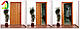Двері гармошка Фруктове Дерево, двері міжкімнатні, розсувні ПВХ, приховані пластикові, Melod Vinci Deco, фото 2
