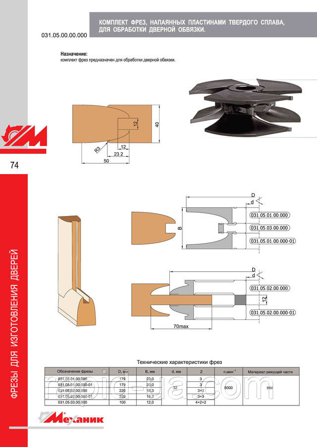 Фрезы для изготовления дверей: продажа, цена в Каменце-Подольском ...