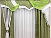 Ламбрекен + штори "Мадрид", Оливка (Ширина 250 см), фото 8