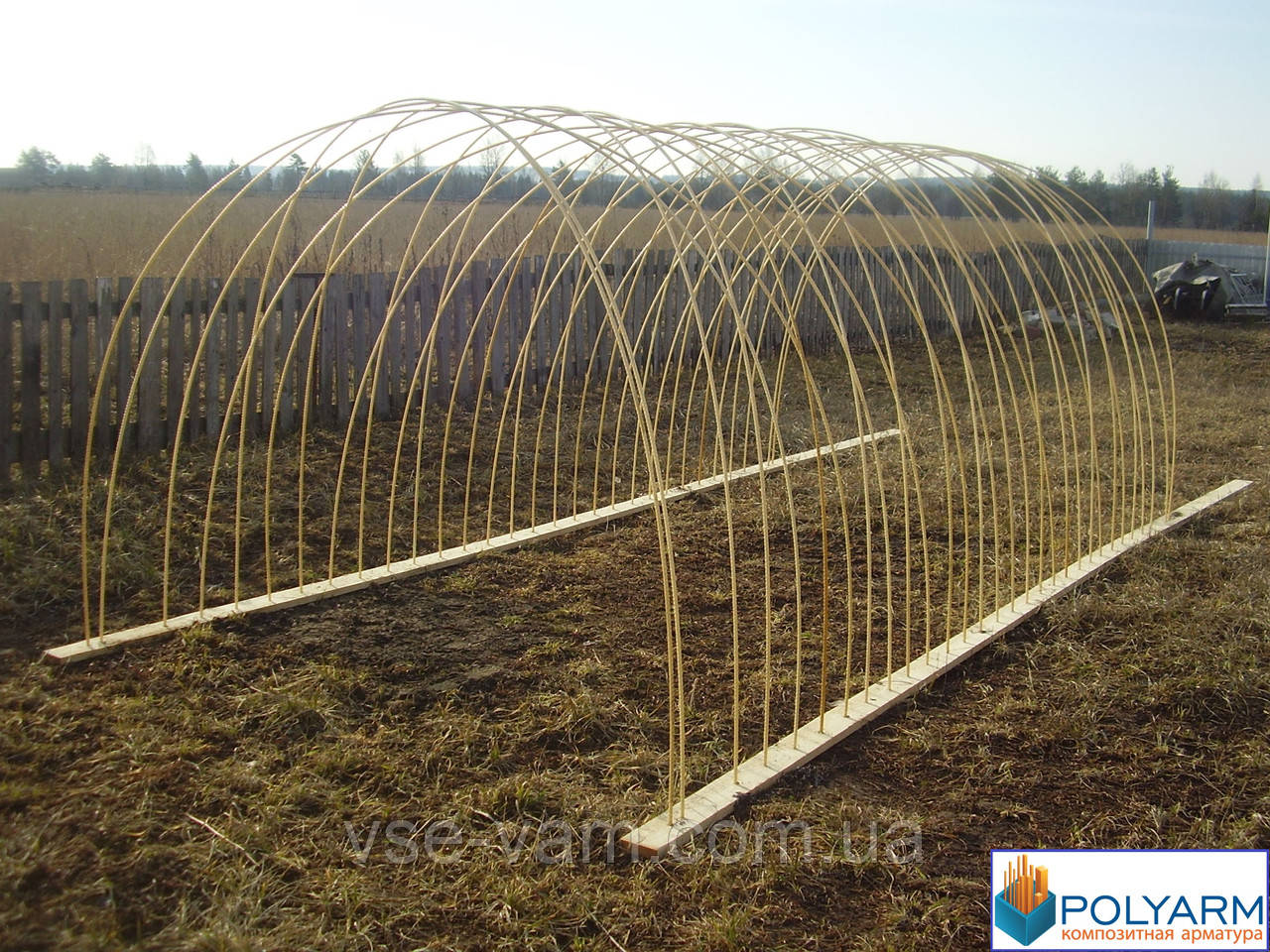 Теплиці та парники з композитної арматури Polyarm Ø 6 мм, фото 1