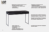 Письмовий стіл Loft-Design G-135-16 з царгою стільниця 1350х700 мм дсп горіх, фото 6