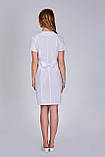 Халат медичний жіночий Клео (батист, білий, р. 42-56) Марія, фото 2