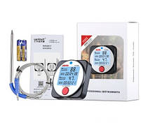 Термометр цифровий для барбекю 2-х канальний Bluetooth, -40-300°C WINTACT WT308A, фото 6