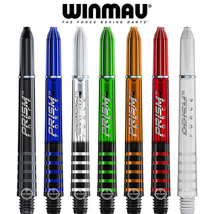 Дартс хвостовики для дротиків дартс Prism Winmau Англія 9 штук (колір зелений, синій, білий), фото 1