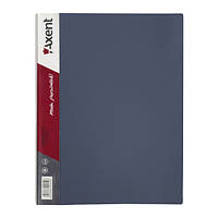Дисплей-книга Axent А4 папка с 60 файлами серый (1060-03-A)