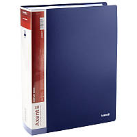 Дисплей-книга Axent А4 папка с 100 файлами синий в чехле (1200-02-A)