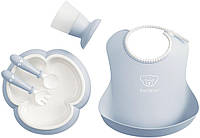 Набор детской посуды BabyBjorn Baby Dinner Set Powder Blue Голубой (7317680700674)