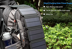 Сонячна панель заряджання KERNUAP KER-SO1, 4 панелі, USB/micro-USB, 8W, 5V/2А