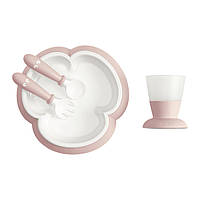 Детский набор для кормления BabyBjorn Baby Feeding Set Powder Pink (7317680781642)