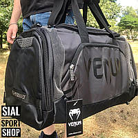 Чорна велика спортивна сумка Venum Trainer Lite Sports Bag 63 літри