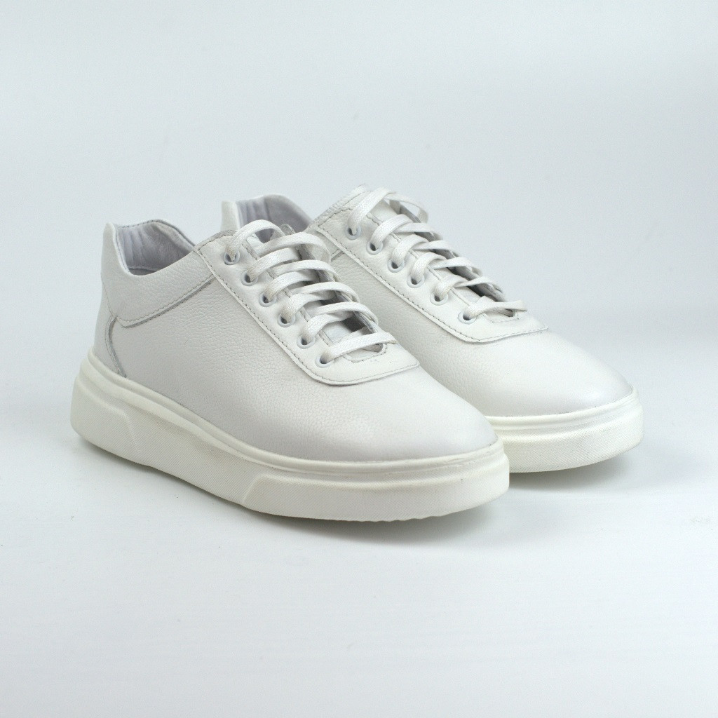 Білі жіночі кросівки шкіряні кеди взуття на платформі Rosso Avangard Mozza White Star Leather
