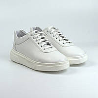 Белые женские кроссовки кожаные кеды обувь на платформе Rosso Avangard Mozza White Star Leather