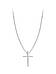 Ланцюжок з кулоном Хрестик в стилі Мінімалізм, підвіска Хрест, срібне покриття 925 проби, довжина 40+5 см, фото 9
