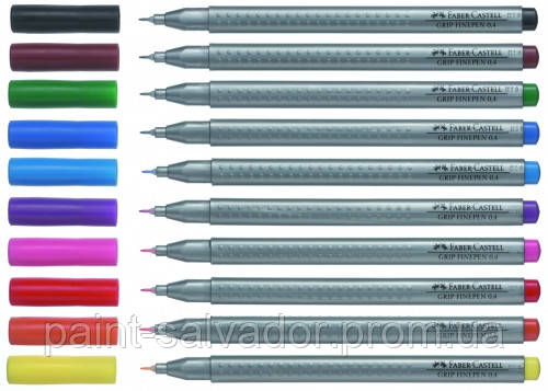 Ручка Grip Рожевий 0,4 мм Fine Pen Faber-Castell