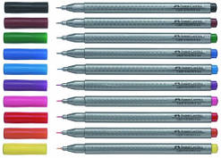 Ручка Grip Рожевий 0,4 мм Fine Pen Faber-Castell