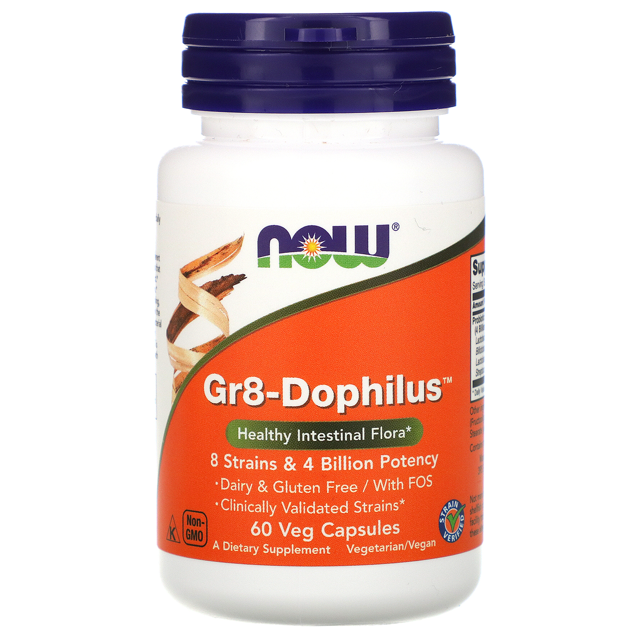 Gr8-Dophilus Now Foods 60 капсул, фото 1