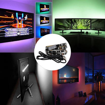 RGB 1 метр LED USB світлодіодна підсвітка телевізора TV