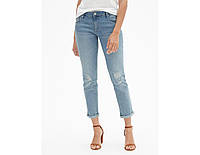 Женские джинсы Gap Mid Rise Destructed Cropped Girlfriend Jeans, 26 размер.
