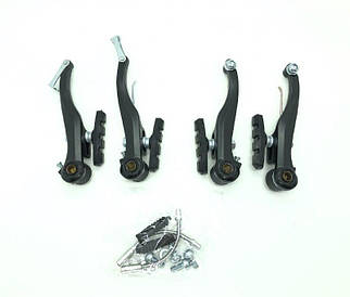 Гальма вело V-brake Sypo YD-V26 120 мм передні і задні, чорні