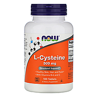 Цистиїн L-Cysteine 500 мг Now Foods 100 таблеток