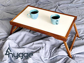 Дерев'яний столик для сніданку на ліжко HyggeTM Vanlig, золотий дуб 7trav