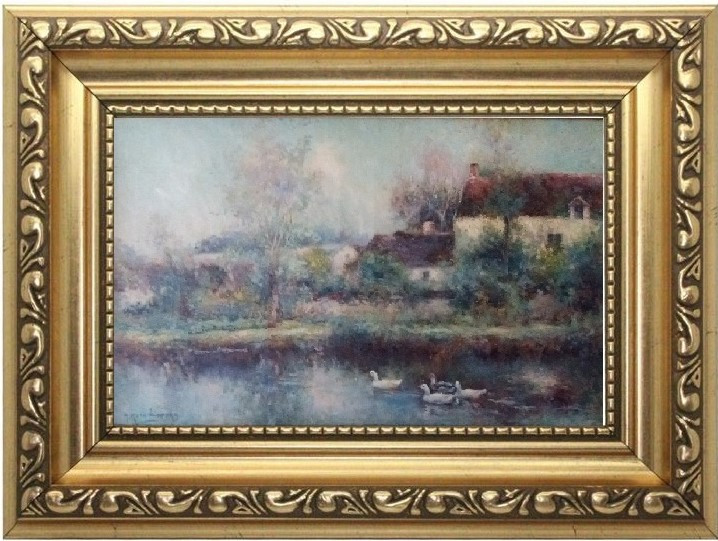 Картина Сільський пейзаж М. Корочанський, поч. ХХ-го ст. імпресіонізм