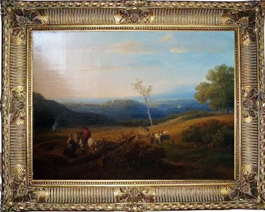 Картина Сільський пейзаж, худ. Willem Roelofs 1845 рік