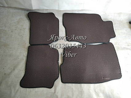 Килимки Mitsubishi Galant '96-03, EVA-полімерні, коричневі (Kinetic) 000025374