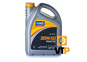 Олива моторна YUKO PRAKTIK 20W-50 API SF/CC каністра 5л ПЕ