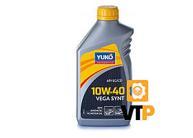 Олива моторна YUKO VEGA SYNT 10W-40 API SG/CD каністра 1л ПЕ