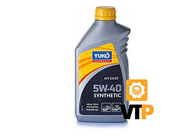 Олива моторна YUKO SYNTHETIC 5W-40 API SM/CF  каністра 1л ПЕ