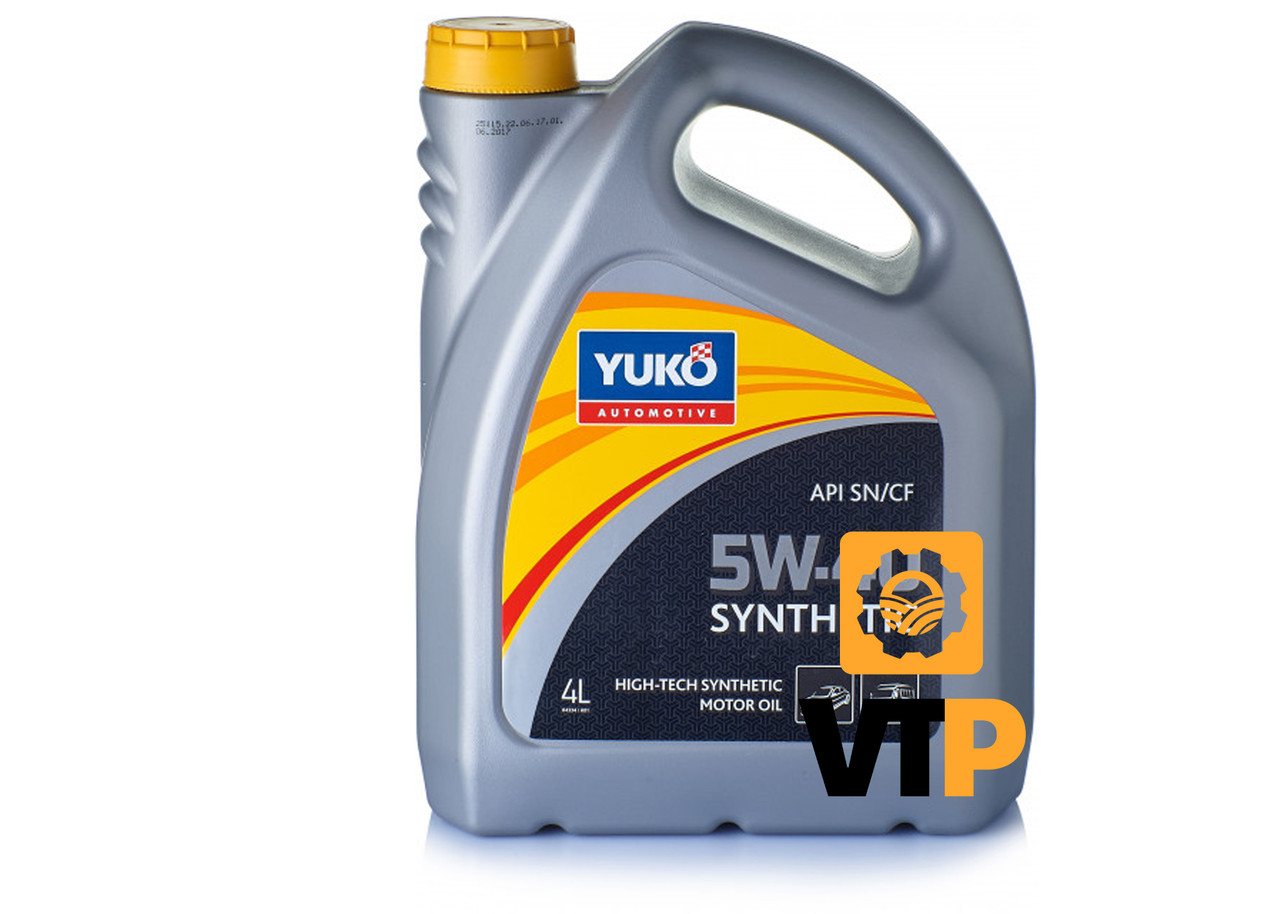 Олива моторна YUKO SYNTHETIC 5W-40 API SM/CF  каністра 4 л ПЕ