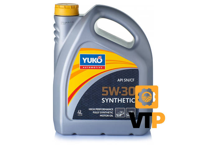 Олива моторна YUKO SYNTHETIC 5W-30 API SN/CF  каністра 4 л ПЕ, фото 2