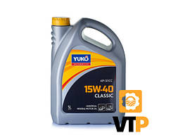 Олива моторна YUKO CLASSIC 15W-40 API SF/CC каністра 5л ПЕ