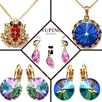 Нові надходження біжутерії Xuping. Сережки,кулони,набори з кристалами Swarovski Знижка -45%