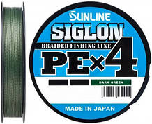 Шнур Sunline Siglon PE х4 150m (темн-зел.) #2.5/0.270 mm 40lb/18.5 kg