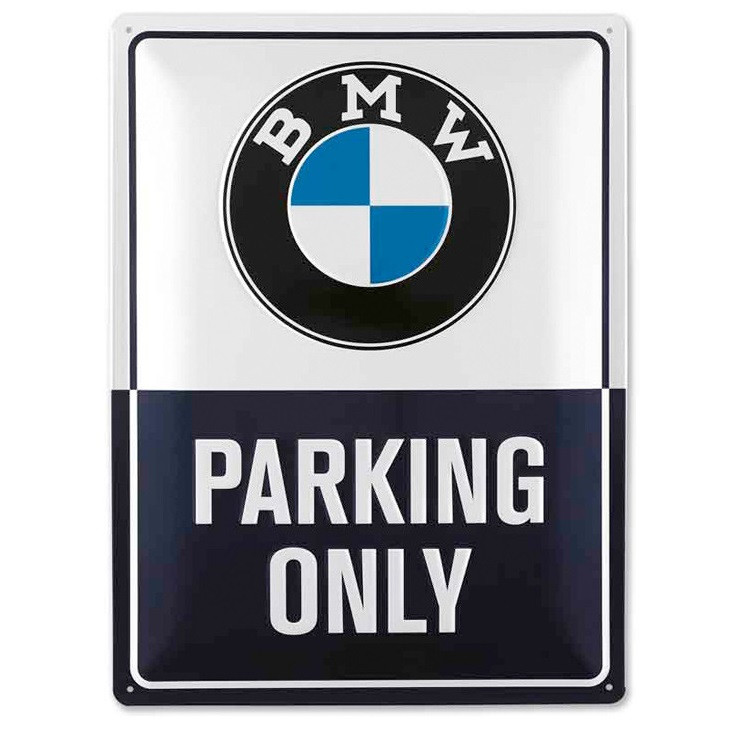 Металева табличка BMW Parking Only, Classic Metal Sign, артикул 80282463140, фото 1