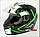 Мотоциклетний шолом Nax F15X/L ЗЕЛЕНИЙ, фото 2