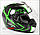 Мотоциклетний шолом Nax F15X/L ЗЕЛЕНИЙ, фото 6