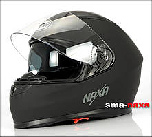 Матовий мотоциклетний шолом Nax F19/B/ Розмір L