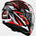 Мотоциклетний шолом Helmets LS2 FF352 ROOKIE r.M INFINITE WHITE BLACK RED, фото 2