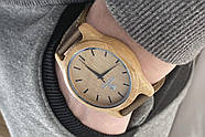 Дерев'яний наручний годинник SkinWood White, фото 4