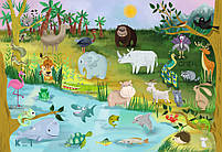 Дитяча навчальна Гра mebelime з багаторазовими наклейками "ZOO Абетка" (КП-005) KP-005 укр. мовою, фото 4