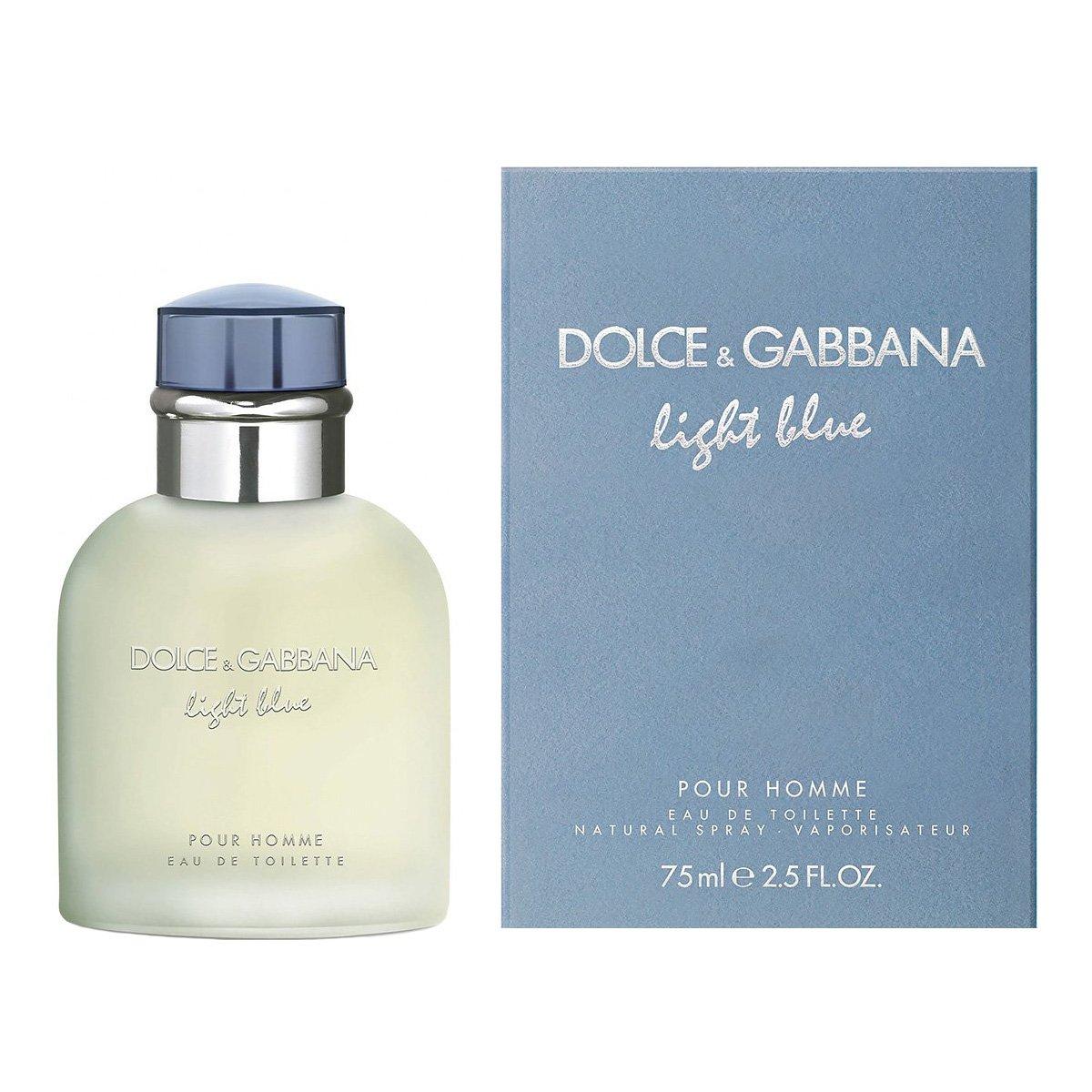 Літній свіжий аромат Dolce & Gabbana Light Blue Pour Homme 75ml, оригінальна туалетна вода для чоловіків